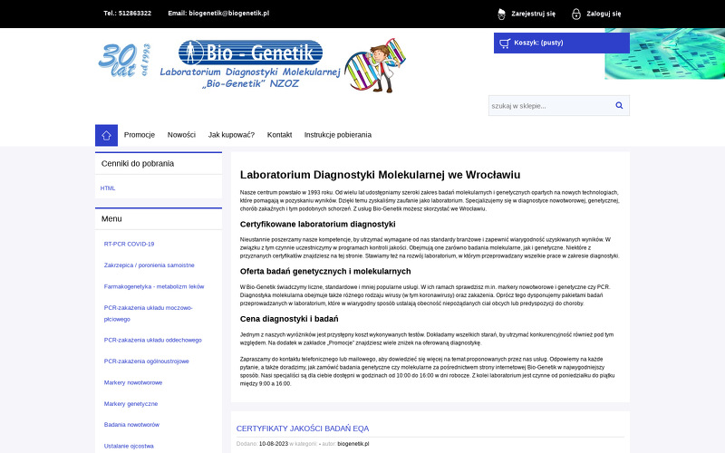 LABORATORIUM DIAGNOSTYKI MOLEKULARNEJ 